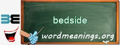 WordMeaning blackboard for bedside